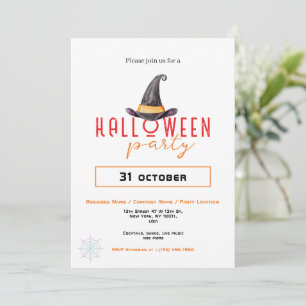 Hexal Hat Business Office-Halloween-Party Einladung