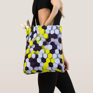HexaPop Chick Schwarz, Weiß & Gelb Tasche