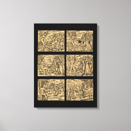 Hexaptych nach Guazzo 18x24 Leinwanddruck