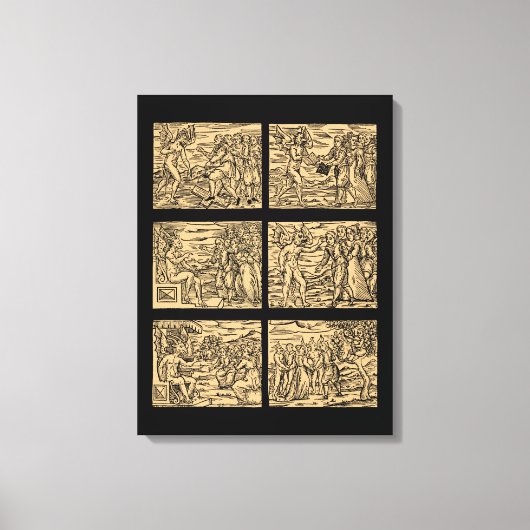 Hexaptych nach Guazzo 18x24 Leinwanddruck (Vorderseite)