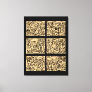 Hexaptych nach Guazzo 30x40 Leinwanddruck