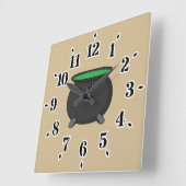 Hexch Cauldron Quadratische Wanduhr (Winkel)