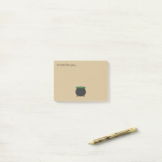 Hexch Cauldron | Text hinzufügen Post-it Klebezettel (Auf Schreibtisch)