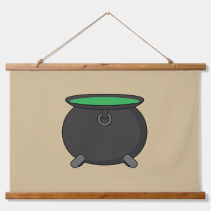Hexch Cauldron Wandteppich Mit Holzrahmen