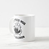 Hexchy Black Cauldron Design - Magical Potion Brew Kaffeetasse (Vorderseite Links)
