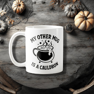 Hexchy Black Cauldron Design - Magical Potion Brew Kaffeetasse