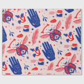 Hexchy Boho Mystical Wrapping Paper Geschenkpapier (Flach)