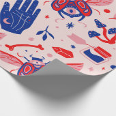 Hexchy Boho Mystical Wrapping Paper Geschenkpapier (Ecke)