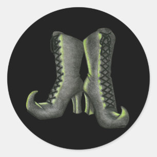 Hexchy Boots Runder Aufkleber