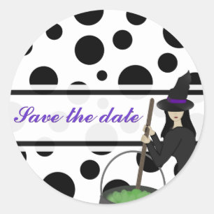 Hexchy Brew Save the Date Stickers