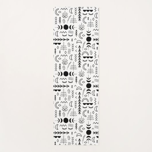 Hexchy Crystal Moonchild Yogamatte (Vorderseite)