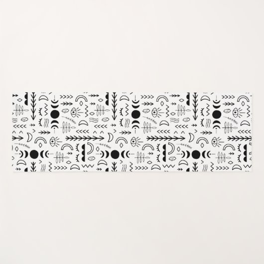 Hexchy Crystal Moonchild Yogamatte (Vorderseite (Horizontal))