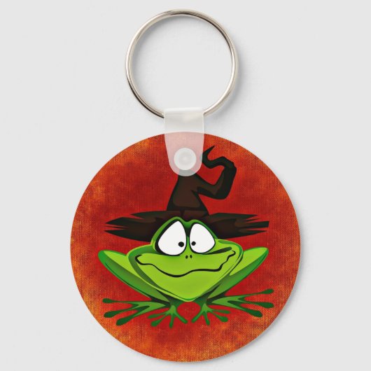 Hexchy Frog Button Schlüsselanhänger (Vorderseite)