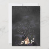 Hexchy Gothic Halloween Baby Shower Einladung (Rückseite)