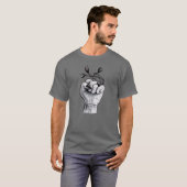 Hexchy Gothic Macabre Weird Hand Halloween T-Shirt (Vorne ganz)
