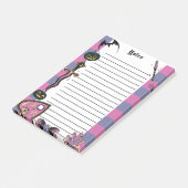 Hexchy Gothic Spooky Notepad Halloween Memo Pad Post-it Klebezettel (angewinkelt)