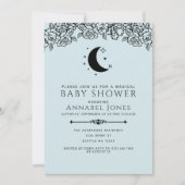 Hexchy Gothy Tarot Card Boy Babydusche Einladung (Vorderseite)