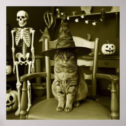 Hexchy Halloween Cat Poster (Vorne)
