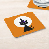 Hexchy Halloween Cat Rechteckiger Pappuntersetzer (angewinkelt)