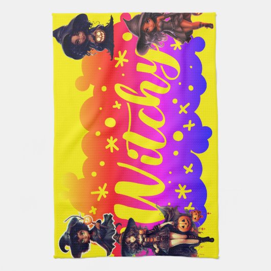 Hexchy Halloween Geschirrtuch (Vertikal)