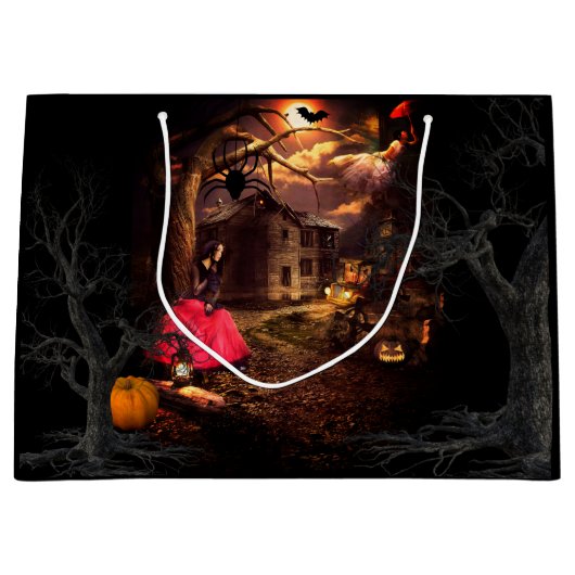 Hexchy Halloween Große Geschenktüte (Vorderseite)