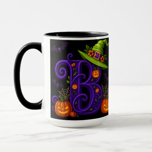 Hexchy Halloween Initial "B"-Tasse Tasse (Links)