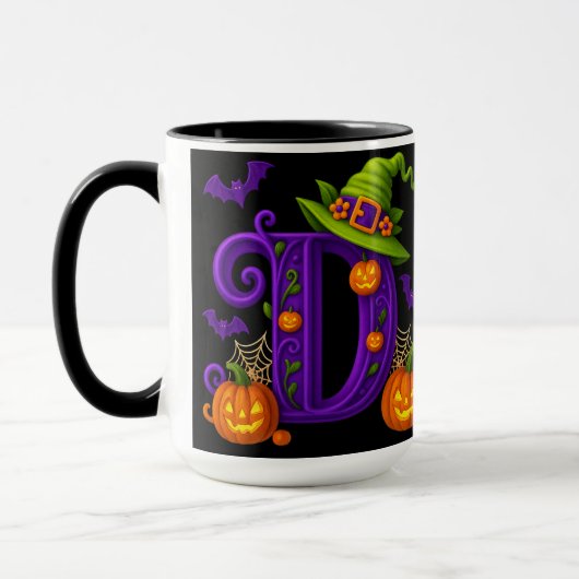 Hexchy Halloween Initial "D"-Tasse Tasse (Links)