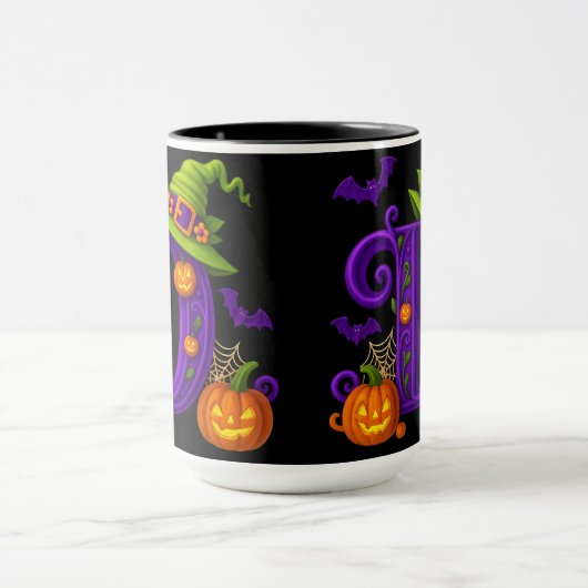 Hexchy Halloween Initial "D"-Tasse Tasse (Zentrum)