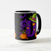Hexchy Halloween Initial "D"-Tasse Tasse (VorderseiteRechts)