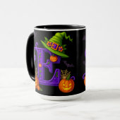 Hexchy Halloween Initial "E"-Tasse Tasse (Vorderseite Links)