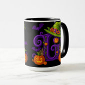 Hexchy Halloween Initial "G"-Tasse Tasse (VorderseiteRechts)