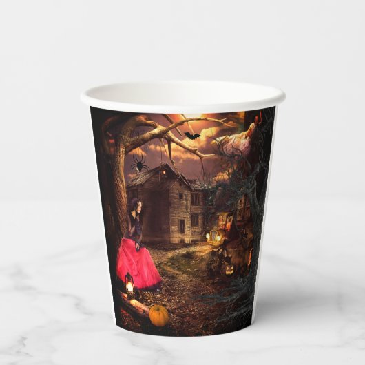 Hexchy Halloween Pappbecher (Rückseite)