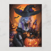 Hexchy Halloween Postkarte (Vorderseite)