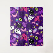 Hexchy Halloween Wandteppich (Vorderseite)