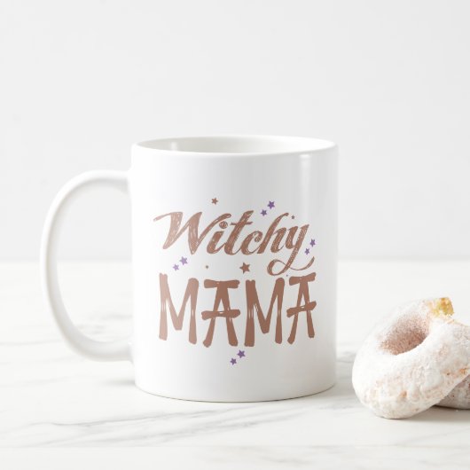 Hexchy Mama Halloween Basic Hexe Kaffeetasse (Mit Donut)