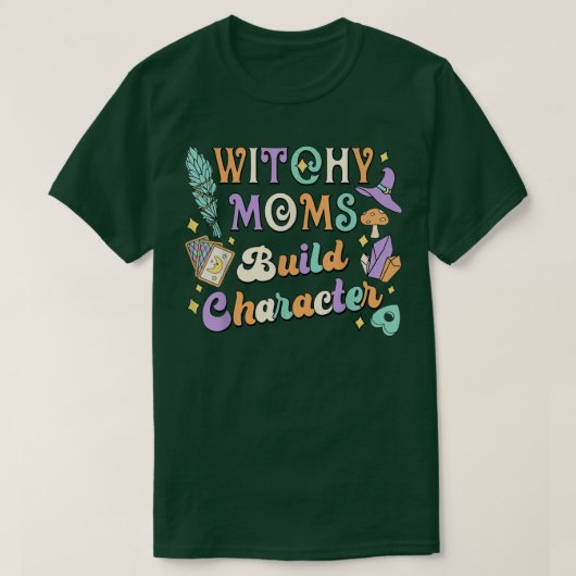 Hexchy Mamas Tarot 60er 70er Hallowee erstellen T-Shirt (Design vorne)