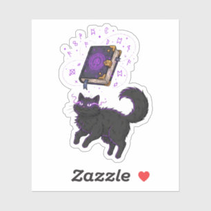Hexchy Meowgic - Levitationskatze Aufkleber