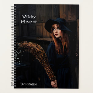 Hexchy Mischief Fuk Zitat Broomstick Cool Journal Planer