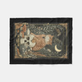 Hexchy Niedlich Cat Tarot Card Gothic Cotattecore Fleecedecke (Vorderseite (Horizontal))