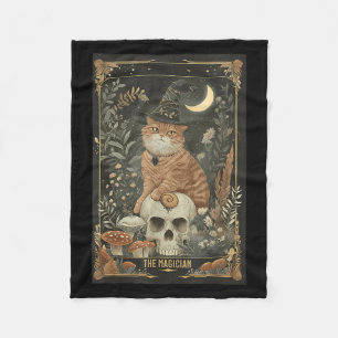 Hexchy Niedlich Cat Tarot Card Gothic Cotattecore Fleecedecke
