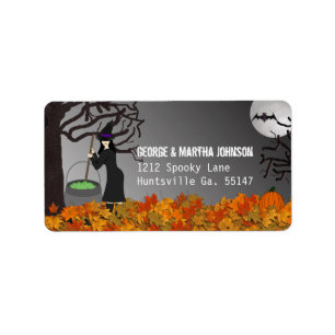 Hexchy Night Halloween Address Stickers Adressaufkleber