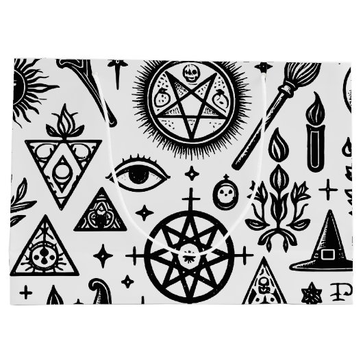 Hexchy Occult Symbols Geschenktüte (Rückseite)