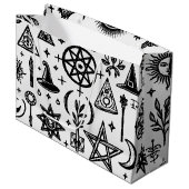 Hexchy Occult Symbols Geschenktüte (Vorderseite Schrägansicht)