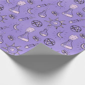 Hexchy Occult Symbols Pattern - Mystical Magic Geschenkpapier (Ecke)