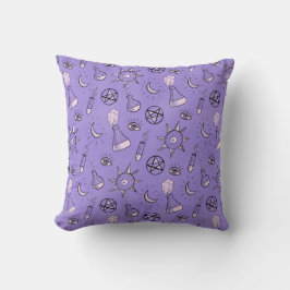 Hexchy Occult Symbols Pattern - Mystical Magic Kissen
