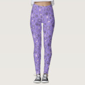 Hexchy Occult Symbols Pattern - Mystical Magic Leggings (Vorderseite)