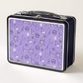 Hexchy Occult Symbols Pattern - Mystical Magic Metall Brotdose (Vorderseite)