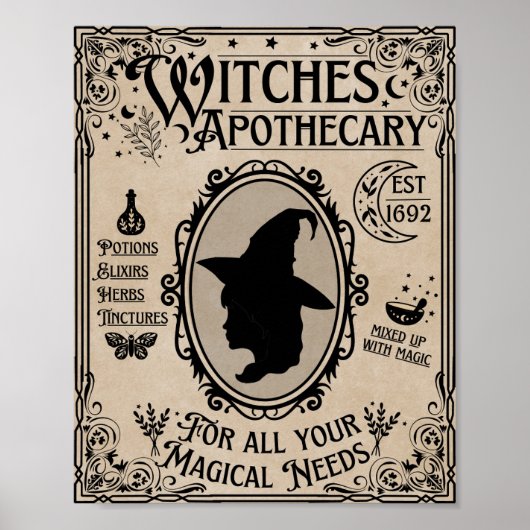 Hexchy Sign Halloween Sign Poster (Vorne)