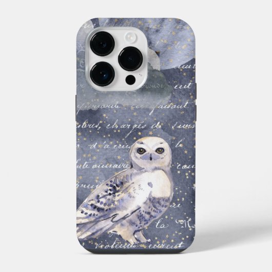 Hexchy Snowy Owl iPhone Hülle (Rückseite)