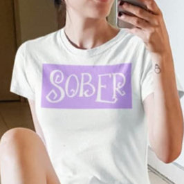Hexchy Sobriety Große Größe T-Shirt